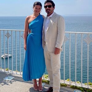 Blue Asymmetric Dress